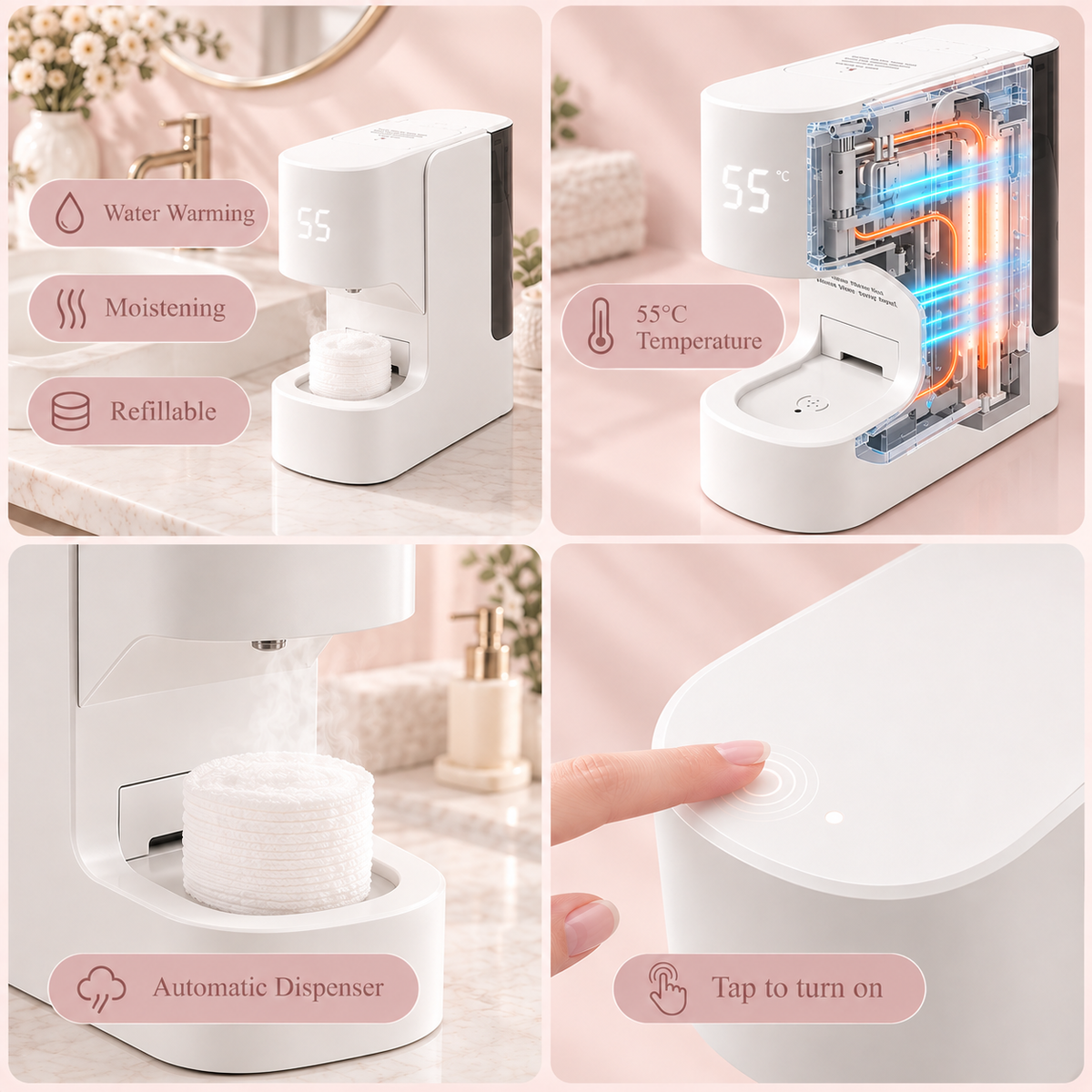 Facial Towel Warmer & Dispenser